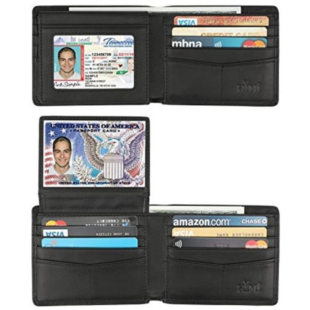 Stylish Bifold Wallet for Men RFID Blocking Genuine